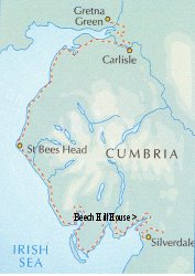 Map of Cumbria Coastal Way